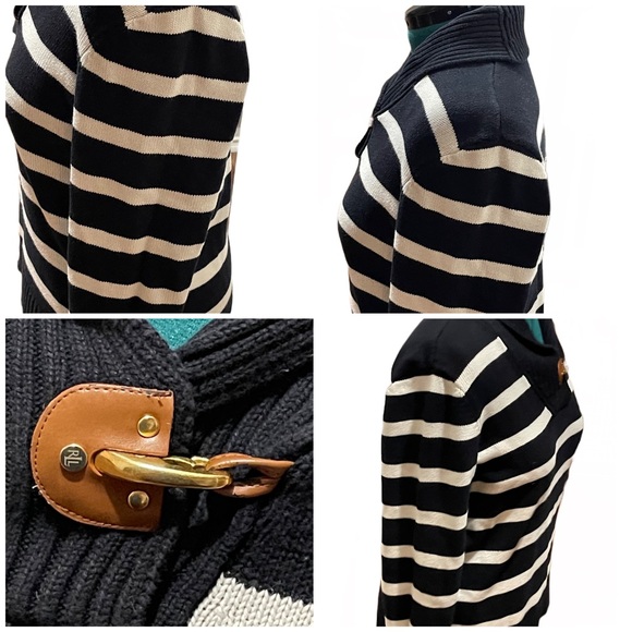 Ralph Lauren sweater, b/w stripes - Picture 4 of 4